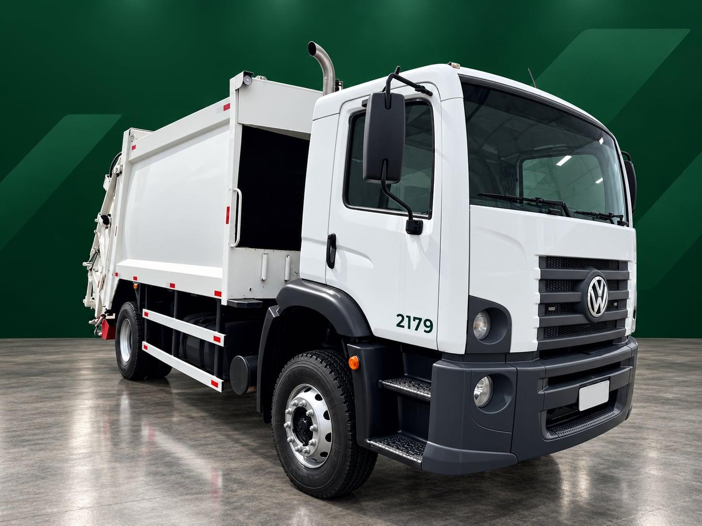 Caminhão compactador Volkswagen 17.280 de 15 m³ da Locar Truck
